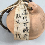 Japanese Clay Bell Vtg Dorei Ceramic Doll Temple Disaster Prevention DR319