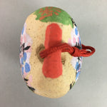 Japanese Clay Bell Vtg Dorei Ceramic Doll Temple Kanji Poem DR242