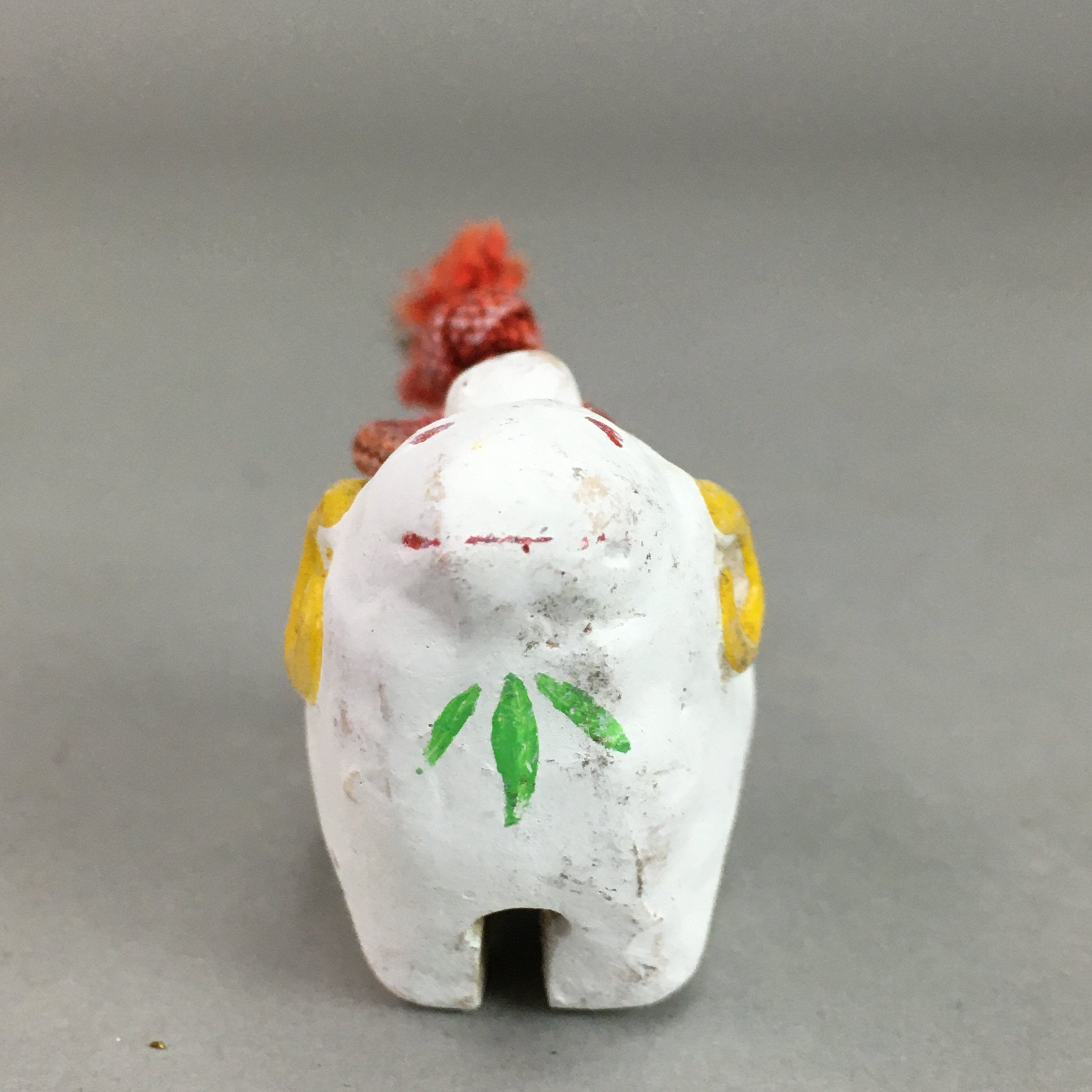 Japanese Clay Bell Vtg Dorei Ceramic Doll White Zodiac Sheep DR265