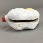 Japanese Clay Bell Vtg Dorei Ceramic Doll White Zodiac Sheep DR265