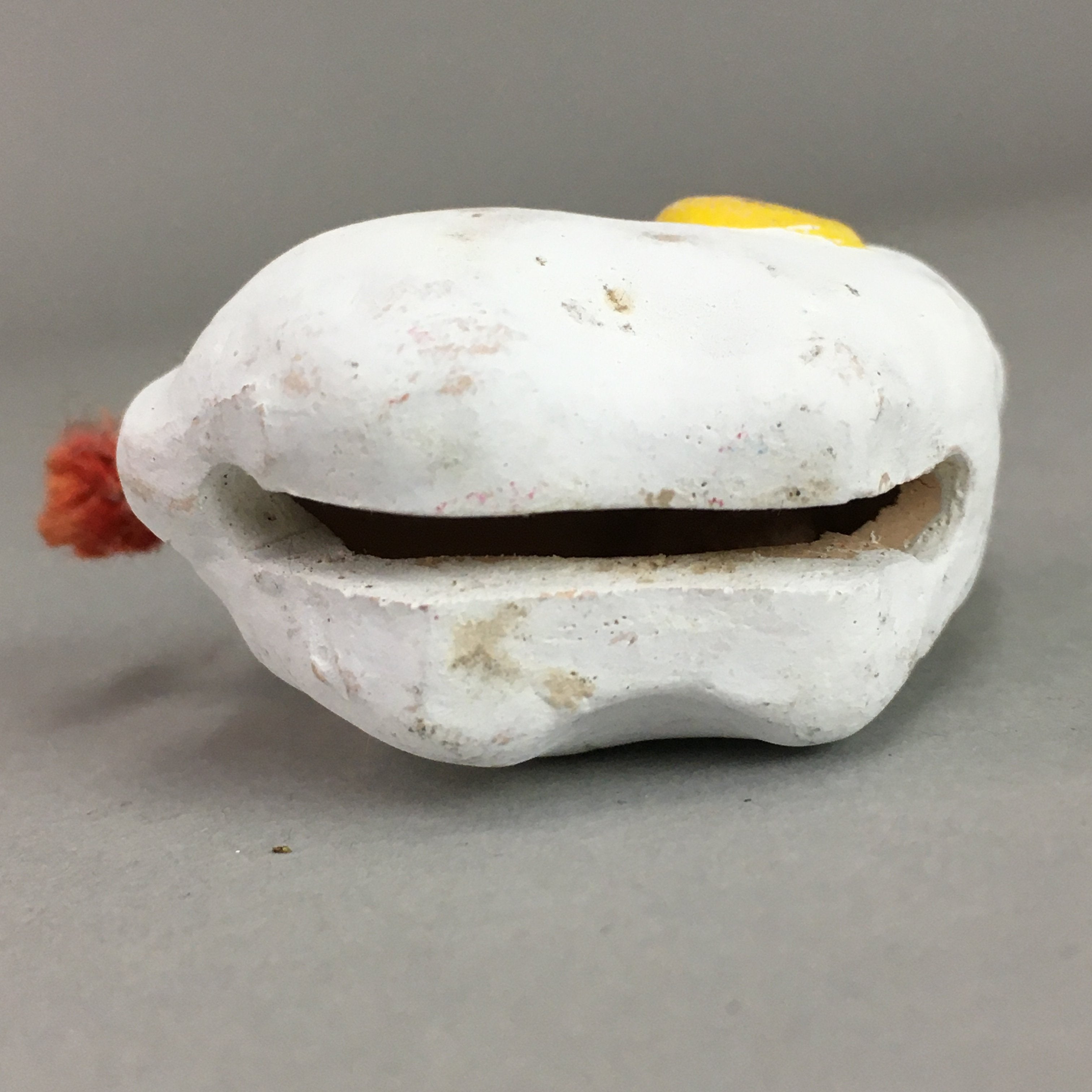 Japanese Clay Bell Vtg Dorei Ceramic Doll White Zodiac Sheep DR265