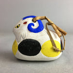 Japanese Clay Bell Vtg Dorei Ceramic Doll White Zodiac Sheep DR295