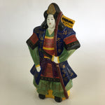 Japanese Clay Doll Vtg Ningyo Traditional Handicraft Female Samurai BD832