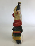 Japanese Clay Doll Vtg Ningyo Traditional Handicraft Kabuki Dance BD829