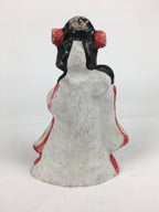 Japanese Clay Doll Vtg Ningyo Traditional Handicraft Kimono Drum Woman BD747