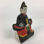 Japanese Clay Doll Vtg Ningyo Traditional Handicraft Kimono Emperor BD746