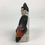 Japanese Clay Doll Vtg Ningyo Traditional Handicraft Kimono Emperor BD746