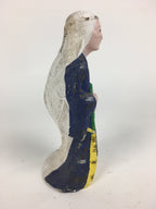 Japanese Clay Doll Vtg Ningyo Traditional Handicraft Kimono Old Lady BD755