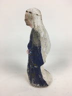 Japanese Clay Doll Vtg Ningyo Traditional Handicraft Kimono Old Lady BD755