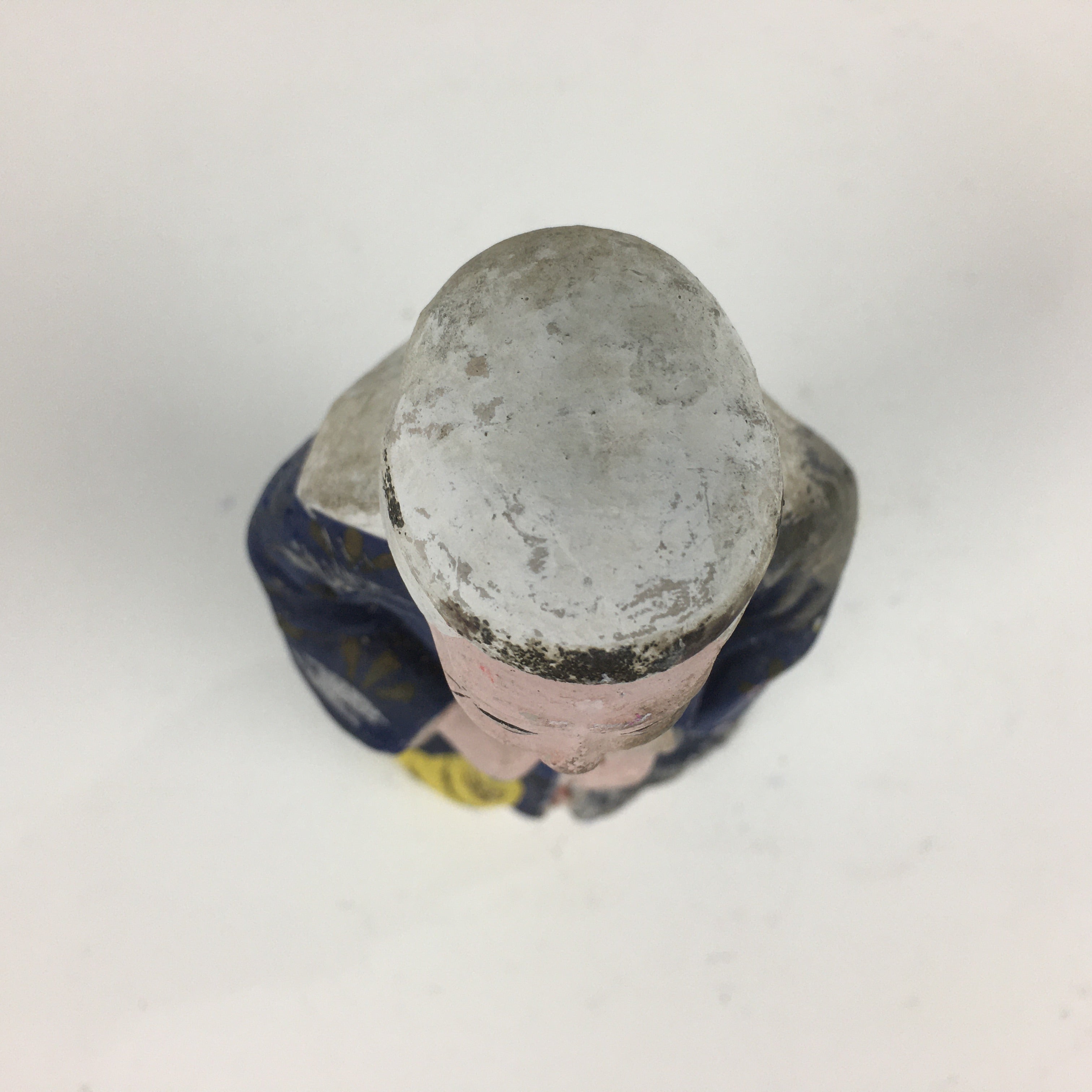 Japanese Clay Doll Vtg Ningyo Traditional Handicraft Kimono Old Lady BD755
