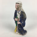 Japanese Clay Doll Vtg Ningyo Traditional Handicraft Kimono Old Lady BD755