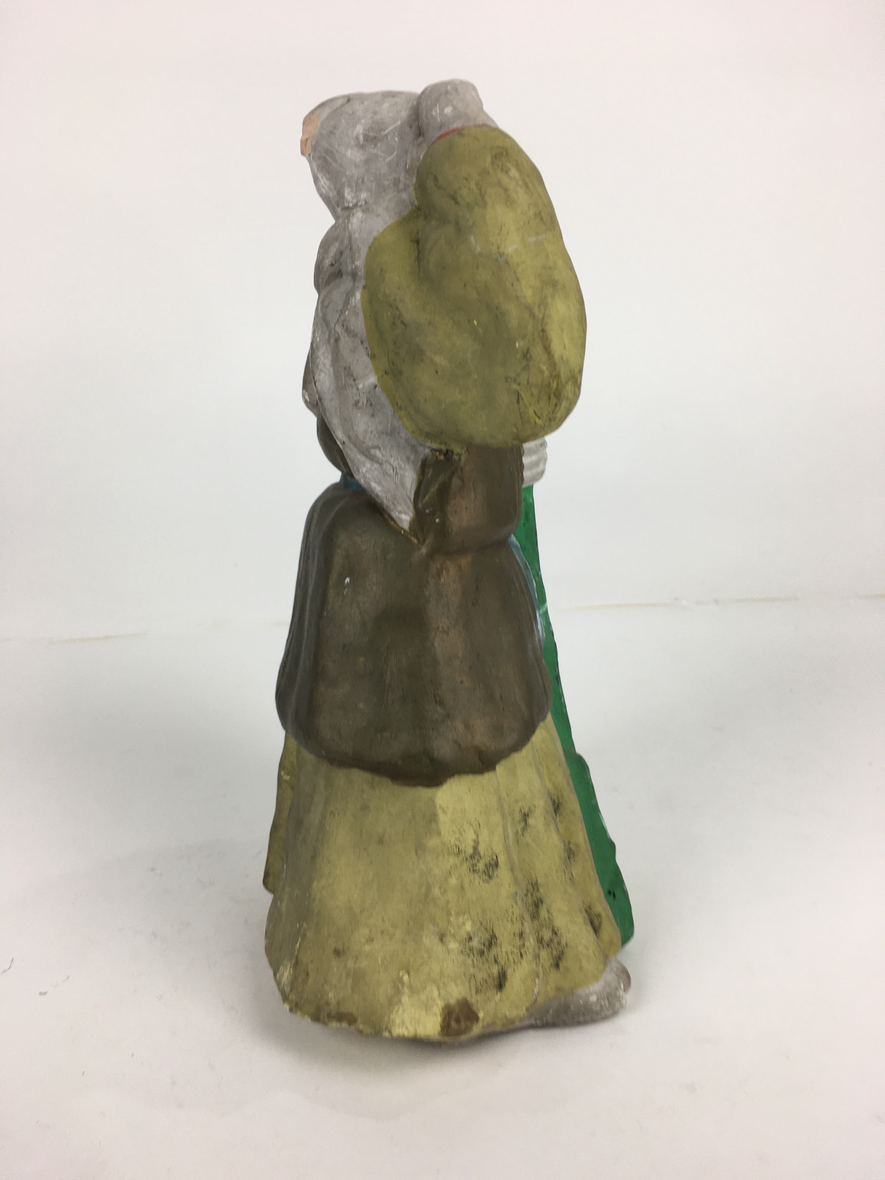 Japanese Clay Doll Vtg Ningyo Traditional Handicraft Kimono Old Man BD744