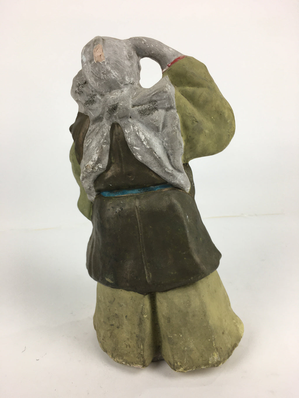Japanese Clay Doll Vtg Ningyo Traditional Handicraft Kimono Old Man BD744