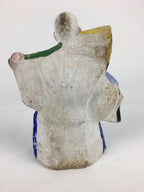 Japanese Clay Doll Vtg Ningyo Traditional Handicraft Kimono Old Man BD745