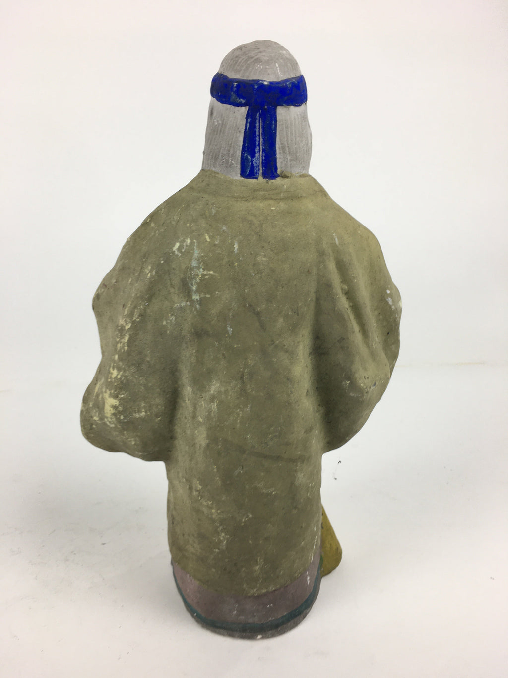 Japanese Clay Doll Vtg Ningyo Traditional Handicraft Kimono Old Woman BD743