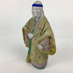 Japanese Clay Doll Vtg Ningyo Traditional Handicraft Kimono Old Woman BD743