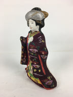 Japanese Clay Doll Vtg Ningyo Traditional Handicraft Kimono Princess BD750