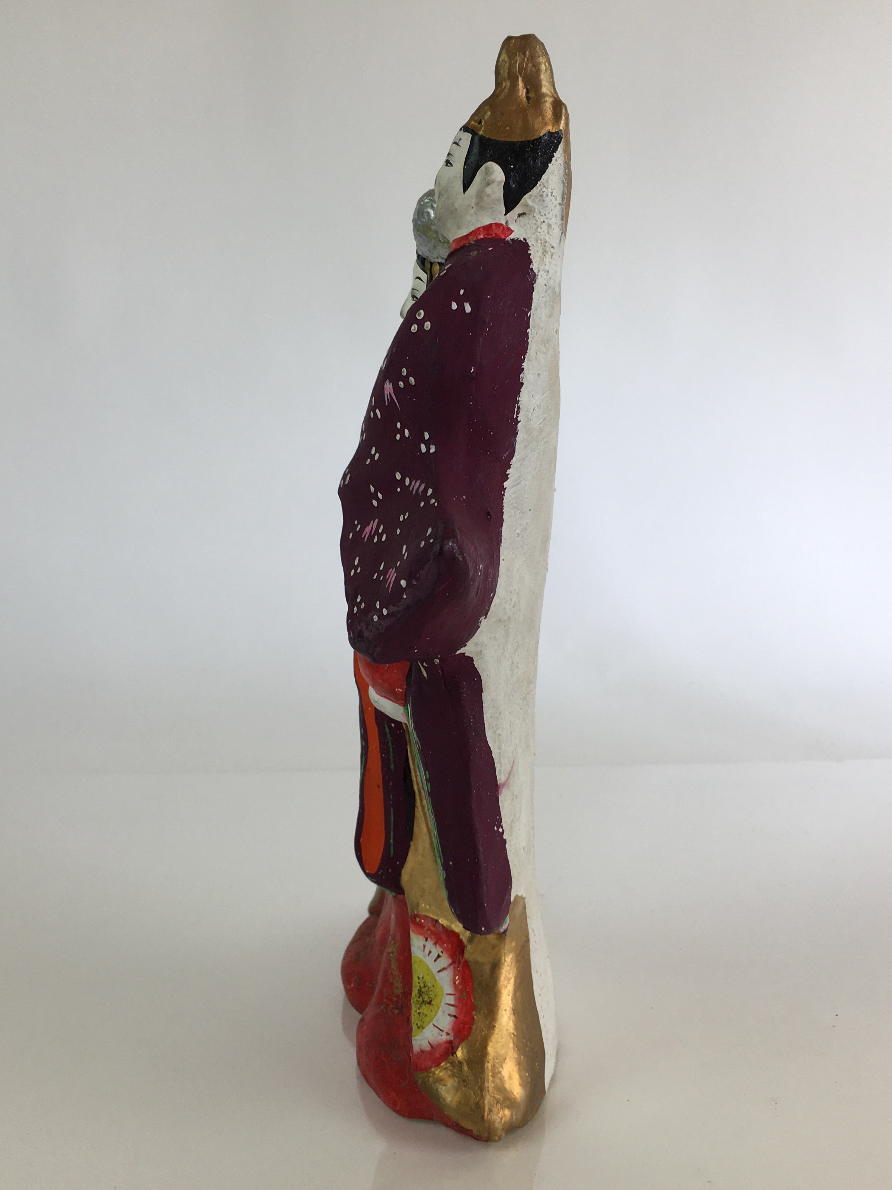 Japanese Clay Doll Vtg Ningyo Traditional Handicraft Mother Child BD833