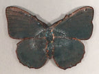 Japanese Cloisonne Ornament Display Vtg Butterfly Shippo Blue Gold JK66