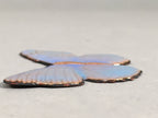 Japanese Cloisonne Ornament Display Vtg Butterfly Shippo Blue Gold JK66