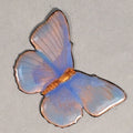 Japanese Cloisonne Ornament Display Vtg Butterfly Shippo Blue Gold JK66