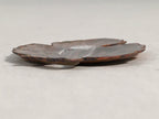 Japanese Cloisonne Ornament Display Vtg Shippo Autumn Leaf Gold Brown JK68