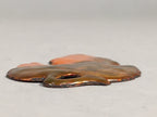 Japanese Cloisonne Ornament Display Vtg Shippo Autumn Leaf Gold Brown JK68