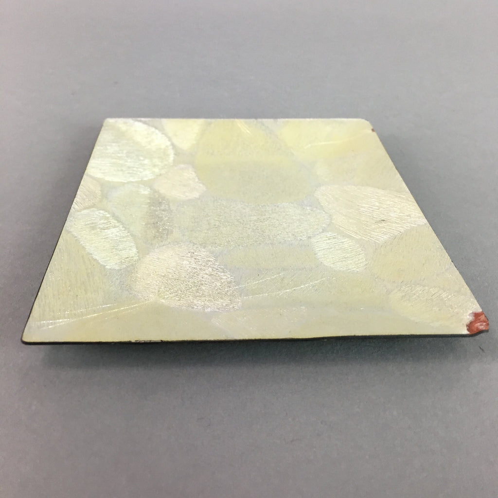Japanese Cloisonne Small Plate Vtg Rectangle Shippo ware Kozara Gold PT913