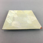 Japanese Cloisonne Small Plate Vtg Rectangle Shippo ware Kozara Gold PT913