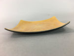 Japanese Cloisonne Small Plate Vtg Square Shippo ware Kozara Gold Flower PT867