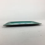 Japanese Cloisonné Ware Plate Vtg Kozara Ceramic Green Enamel Finish Metal T86