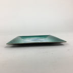 Japanese Cloisonné Ware Plate Vtg Kozara Ceramic Green Enamel Finish Metal T86