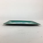 Japanese Cloisonné Ware Plate Vtg Kozara Ceramic Green Enamel Finish Metal T86