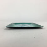 Japanese Cloisonné Ware Plate Vtg Kozara Ceramic Green Enamel Finish Metal T86