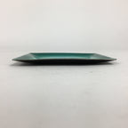 Japanese Cloisonné Ware Plate Vtg Kozara Ceramic Green Enamel Finish Metal T87