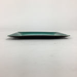 Japanese Cloisonné Ware Plate Vtg Kozara Ceramic Green Enamel Finish Metal T87