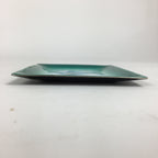 Japanese Cloisonné Ware Plate Vtg Kozara Ceramic Green Enamel Finish Metal T87