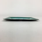 Japanese Cloisonné Ware Plate Vtg Kozara Ceramic Green Enamel Finish Metal T88