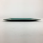 Japanese Cloisonné Ware Plate Vtg Kozara Ceramic Green Enamel Finish Metal T88