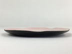 Japanese Cloisonné Ware Plate Vtg Pink Enamel Finish Metal Flower T94