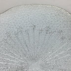 Japanese Cloisonné Ware Plate Vtg White Enamel Finish Metal Flower T95