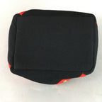 Japanese Cloth Drawstring Bag Vtg Fabric Kimono Pouch Black Red Manekineko KB8