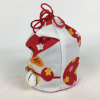 Japanese Cloth Drawstring Bag Vtg Fabric Pouch Cat Kinchaku-Bukuro KB26