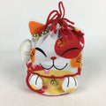 Japanese Cloth Drawstring Bag Vtg Fabric Pouch Cat Kinchaku-Bukuro KB26