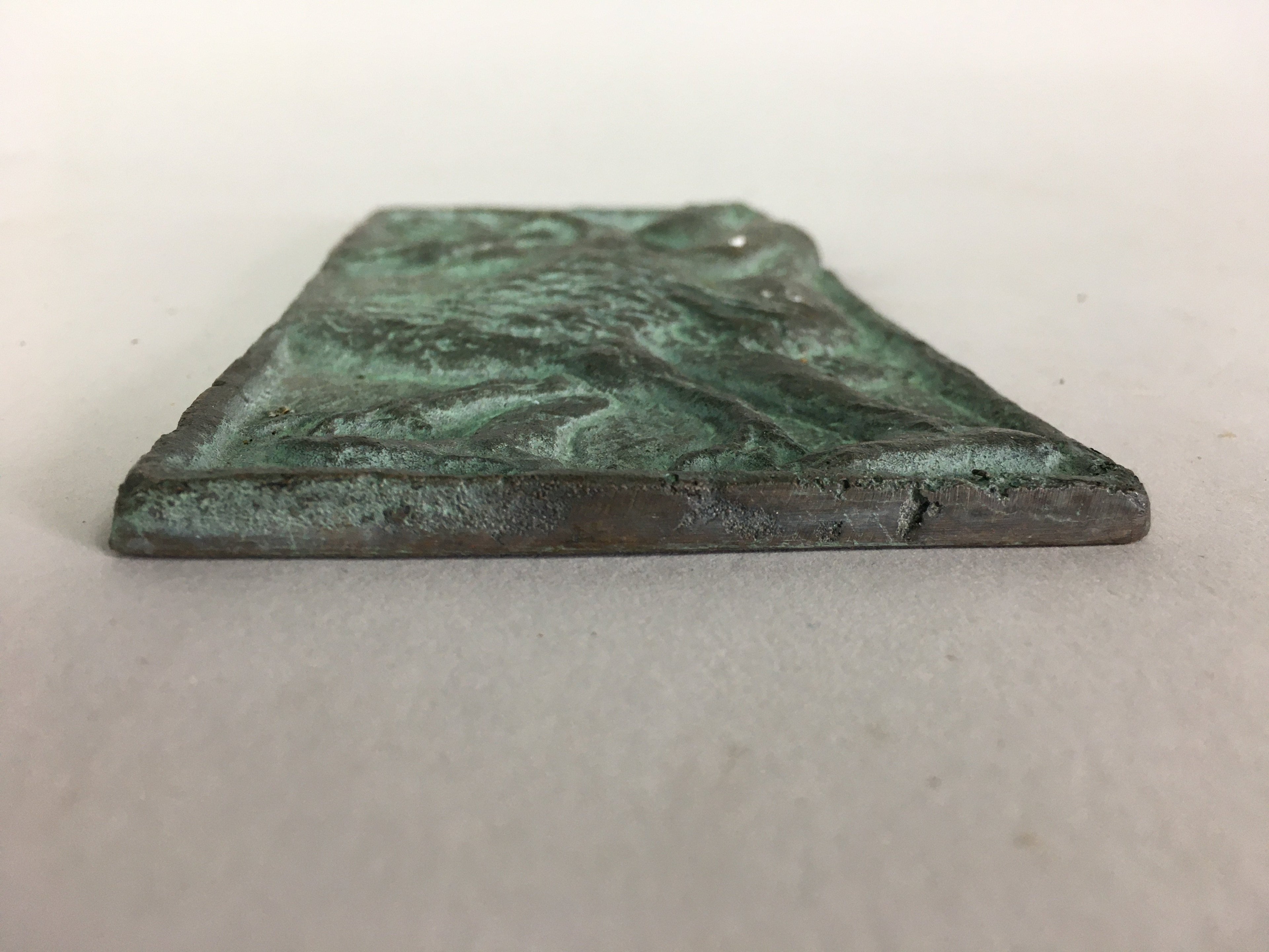 Japanese Copper Artwork Vtg Decoration Design Wall Plate Kanban JK188