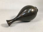 Japanese Copper Flower Vase Vtg Cast Metal Kabin Ikebana Brown FV898
