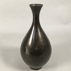 Japanese Copper Flower Vase Vtg Cast Metal Kabin Ikebana Brown FV898