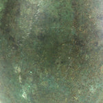 Japanese Copper Flower Vase Vtg Cast Metal Kabin Ikebana Green FV981