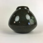 Japanese Copper Flower Vase Vtg Cast Metal Kabin Ikebana Green PX616