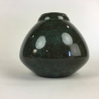Japanese Copper Flower Vase Vtg Cast Metal Kabin Ikebana Green PX616